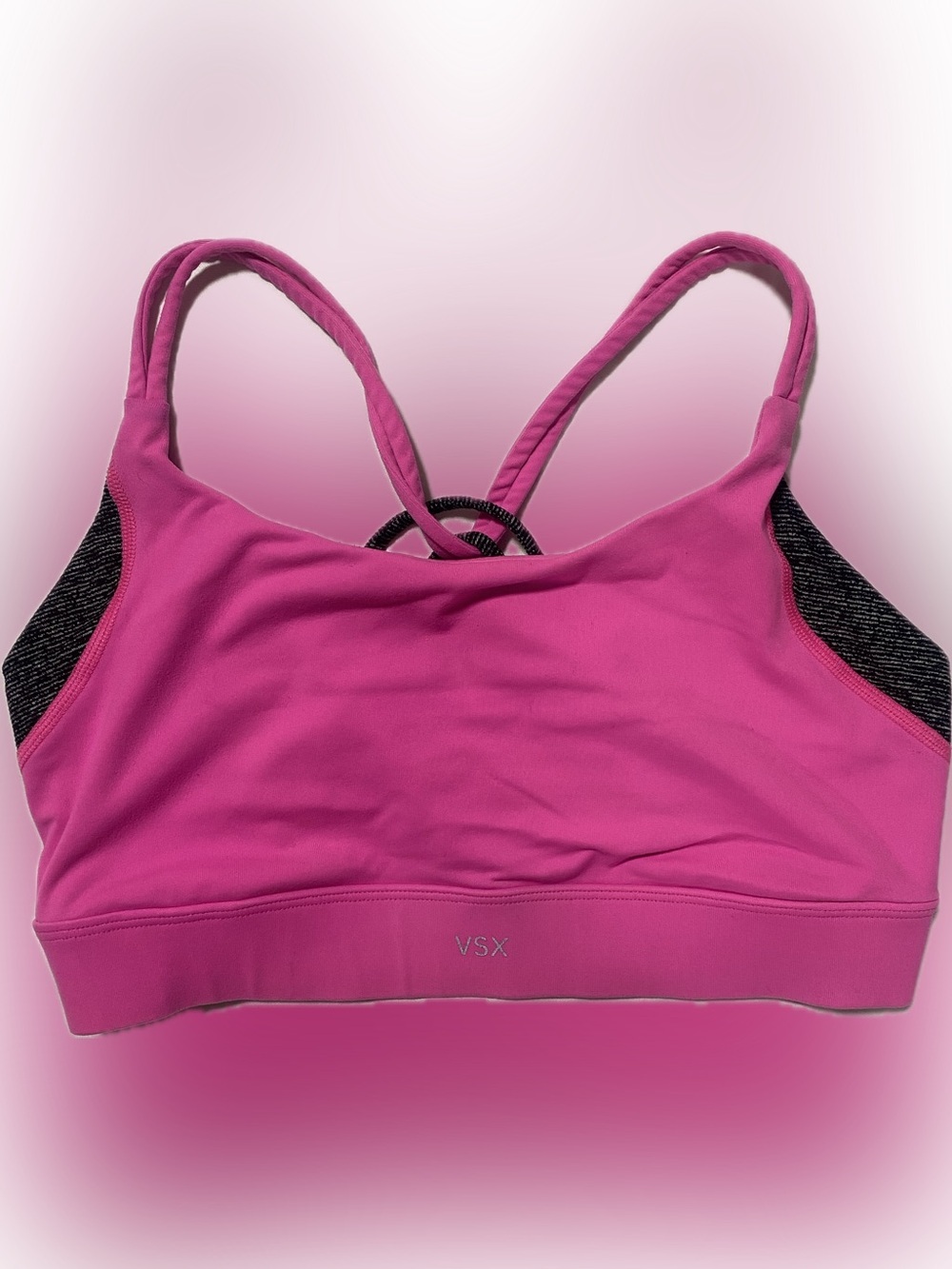 VSX Fuchsia Sports Bralette with Strappy Back